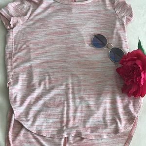 Pink Brush Stroke Print Shirt